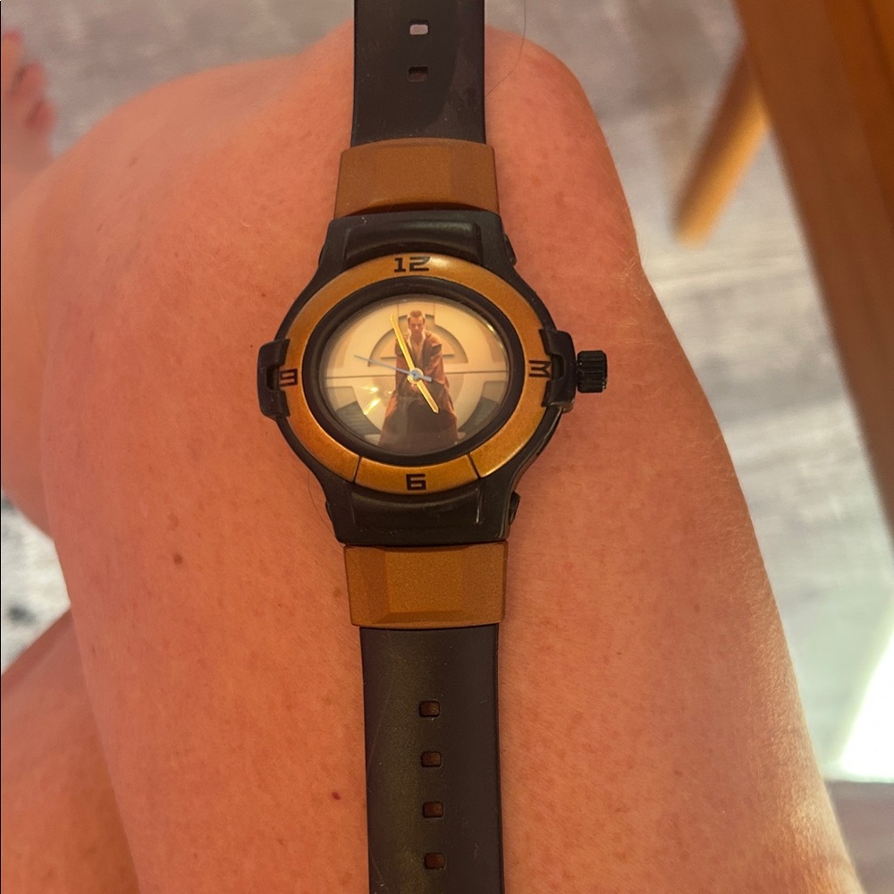 Black and Gold Star Wars Obi Wan watch